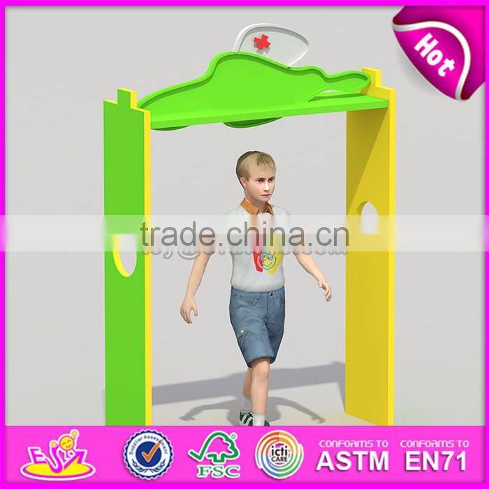 Customize kindergarten storage shelf wooden kids toy storage ideas W08C186-S