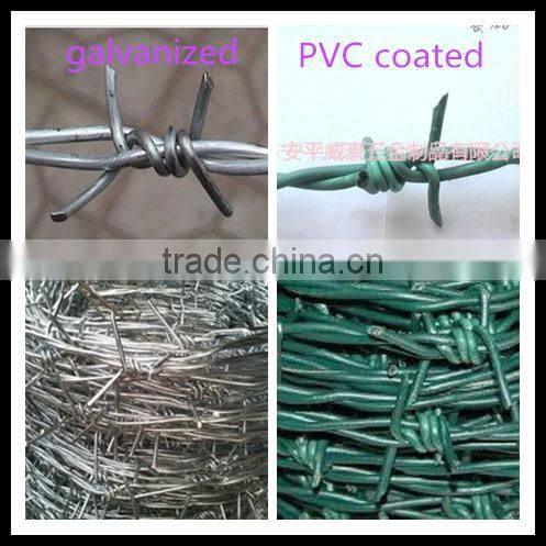 Heavy Hot Dipped Galvanized Steel IOWA MOTTO PUMA High Tensile Galvanized Barbed Wire For Fencing (Export to Australia,NZ,UK)