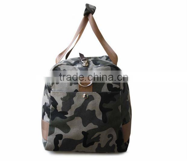 Custom colors canvas duffel travel bag