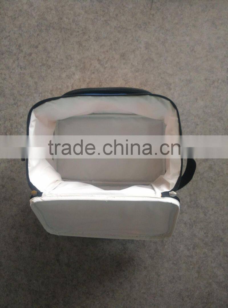 Eco-friendly home adults and children fresh food insulated lunch cooler bag zero degrees inner cool