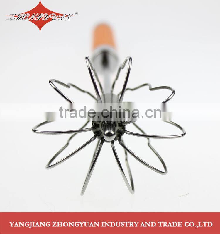 12-inch hand push Stainless steel rotary self-mixer miracle whisk beater