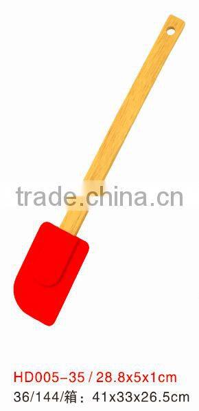 Silicone Dough scraper dough spatula wood handle