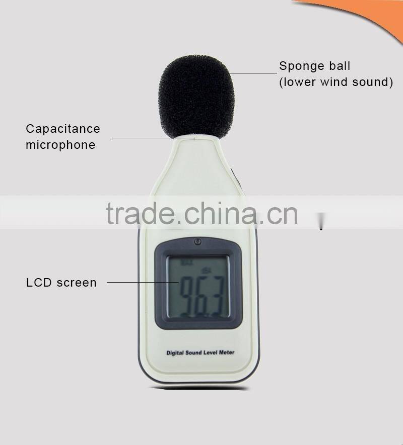 LCD display digital sound level meter noise tester
