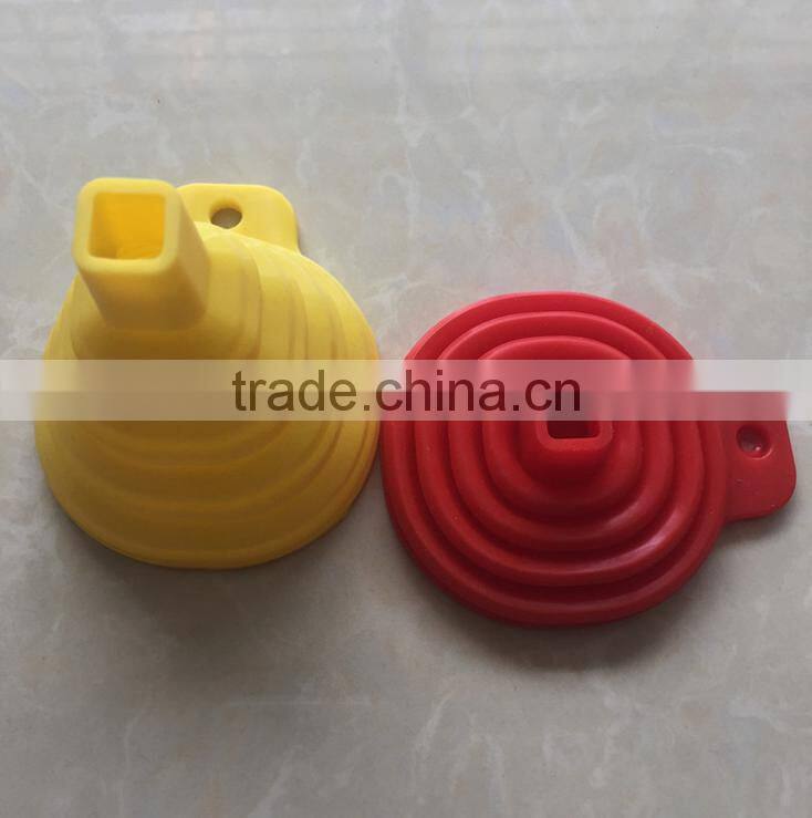 100% food grade collapsible silicone funnel Foldable Funnel
