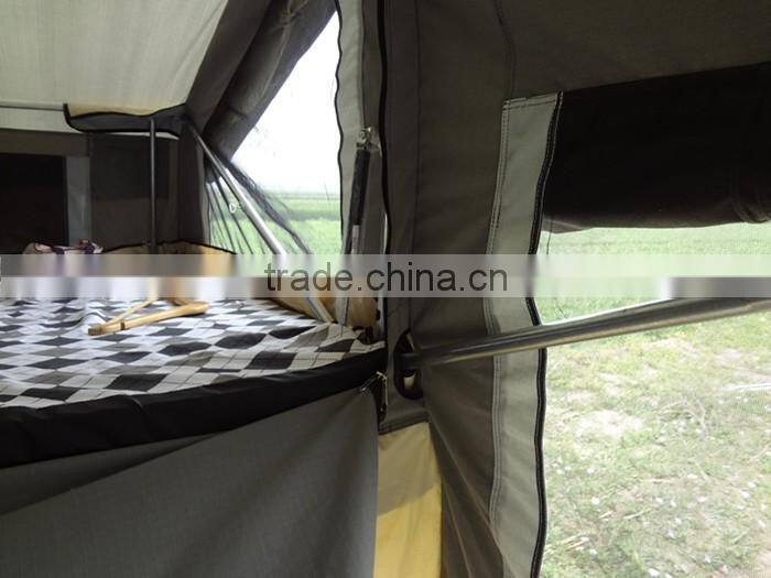 5+ person durable camping equipment canvas trailer tent for sale