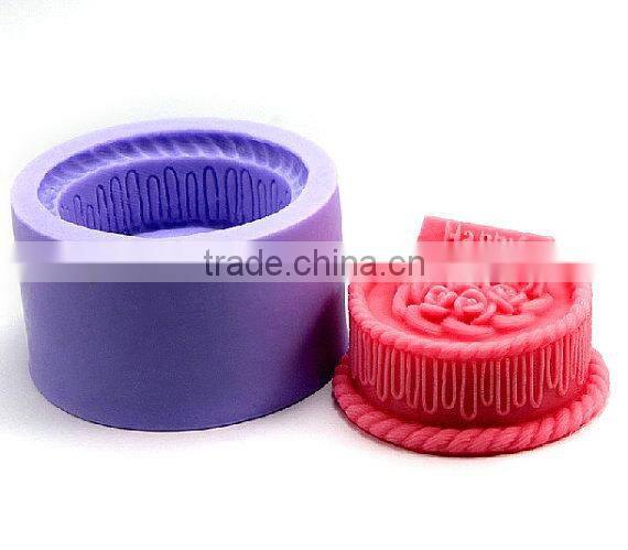 China birthday silicone candle molds
