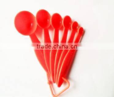 Food grade colorful portable heat-resisting plastic measuring spoons