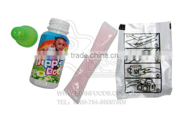 Feeding Bottle with Tattoo Paper Sour Powder Candy
