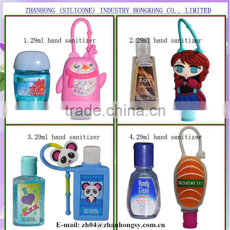 Merry Christmas:promotional gifts animal silicone hand sanitizer holder silicon holder gel pocket hand sanitizer hand sanitizer