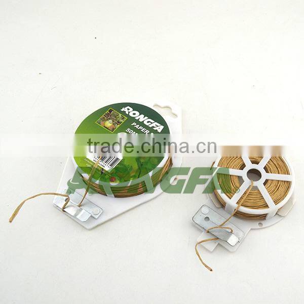 15cm pre cut biodegradable natural twisted paper binding rope for agriculture