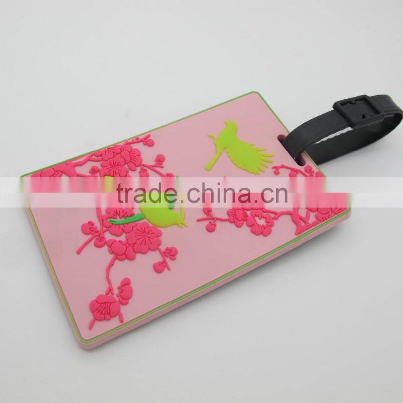 100% Eco-friendly Factory Direct Wholesale Silicone/PVC Luggage Tag