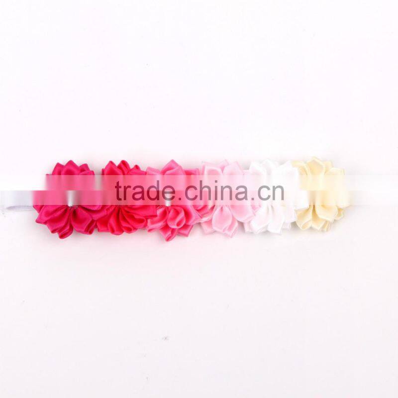 wholesale for garments accessory ribbon rose/ribbon flower