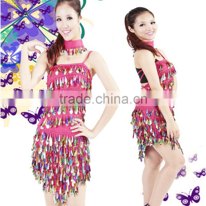 Shine Gold coin Club Sexy Dress Girl or lady summer party club dress