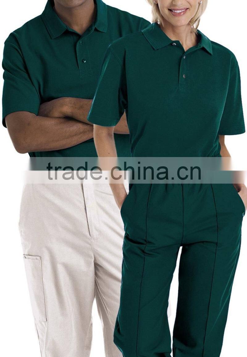 Unisex Short sleeve polo t-shirts cotton work uniform polo