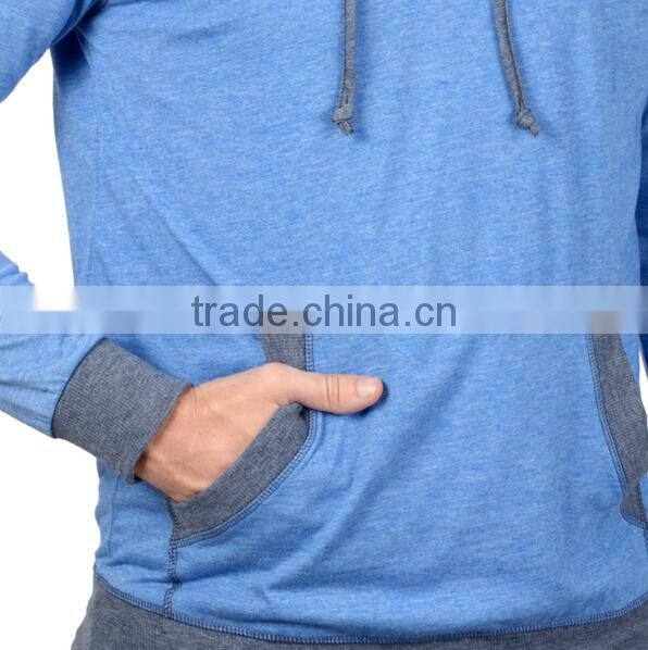 Men's Long Sleeve Lightweight Pull-over Hoodie