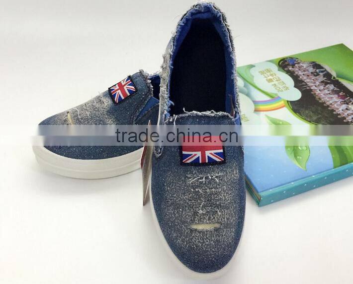 GZY high quality fashion cheap price jeans canvas sell stock lots of shoes