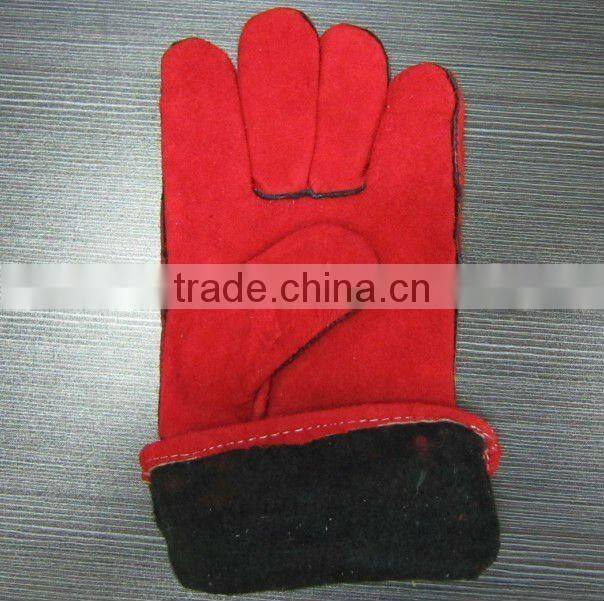 Worker Cow Split Leather Safety Leather Gloves