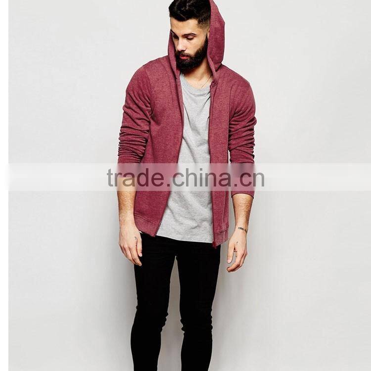 fashion style custom jersey lesiure full zip man coat with hooded