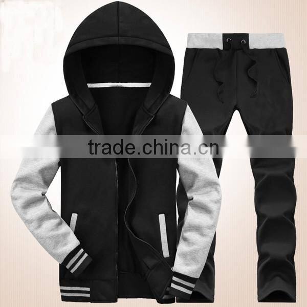 fleece fabric customize hoody sports suit
