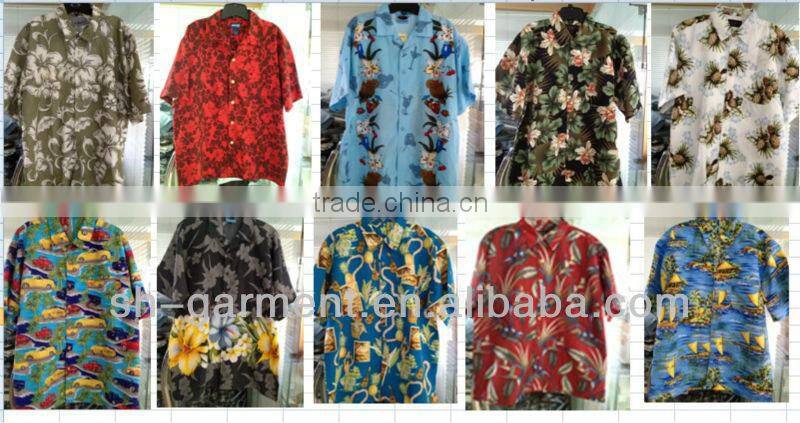 Men's sail boat multi color printed Hawaiian shirt