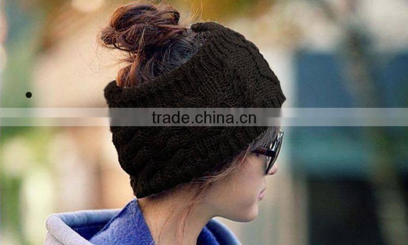 Grils Elastic Woolen Headband Hair Band/Woman Winter Crochet Headbands