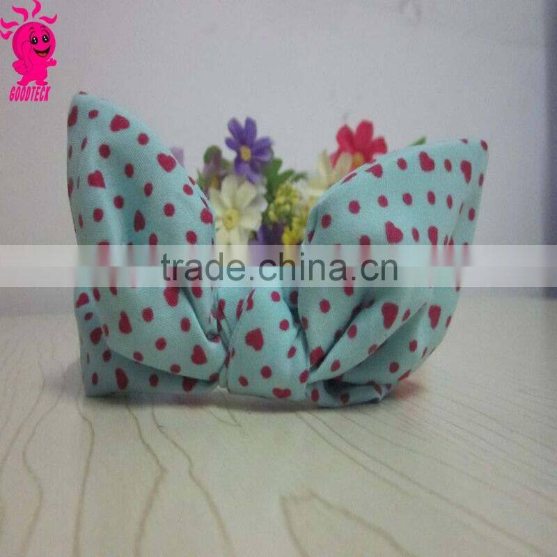 Retail Big sequin Bow with Stripe Headbands kids Turban Headwrap for Girl Big Bow Top Knot Headband