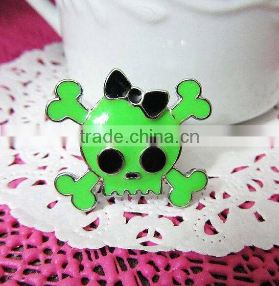 cute girly skull rings, fashion enamrl skull rings, lovely rings for girls