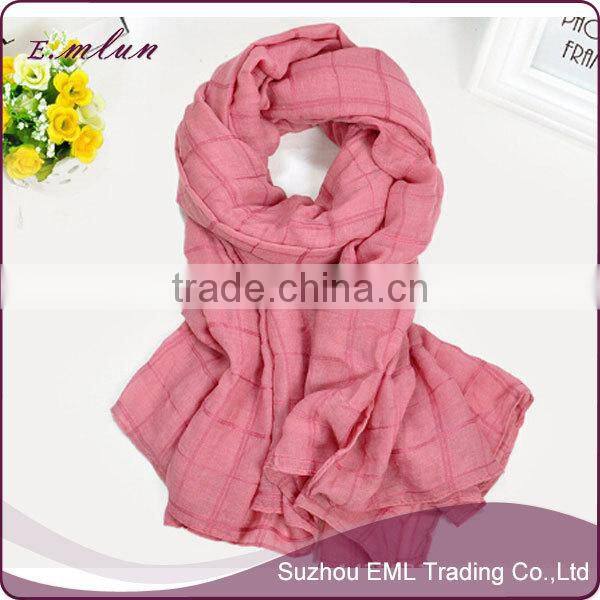 OEM Design Cheap Plain Cotton Scarf/infinity scarf