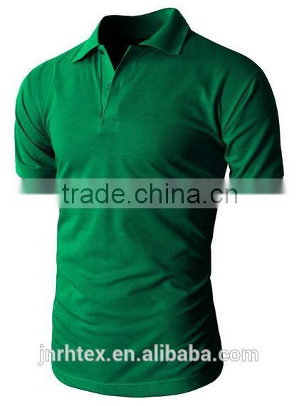 Trade assurance 100 cotton fabric custom men plain polo shirt import