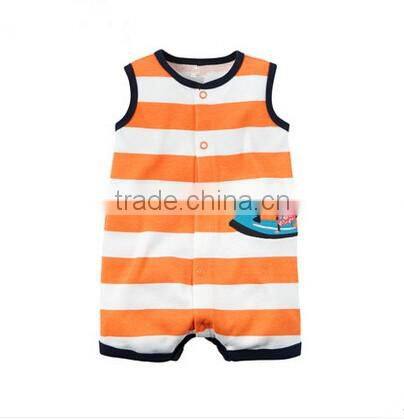 2016 new fashion design carters Babies Costume stripe animal Printing Baby Girl Clothes Rompers from Guangzhou OEM manufaturers