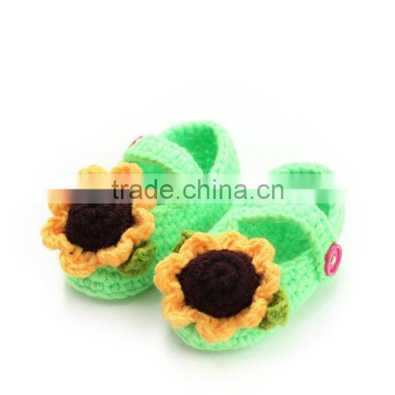 The new spring princess hand made crochet knitted baby shoes LBS20151223-52