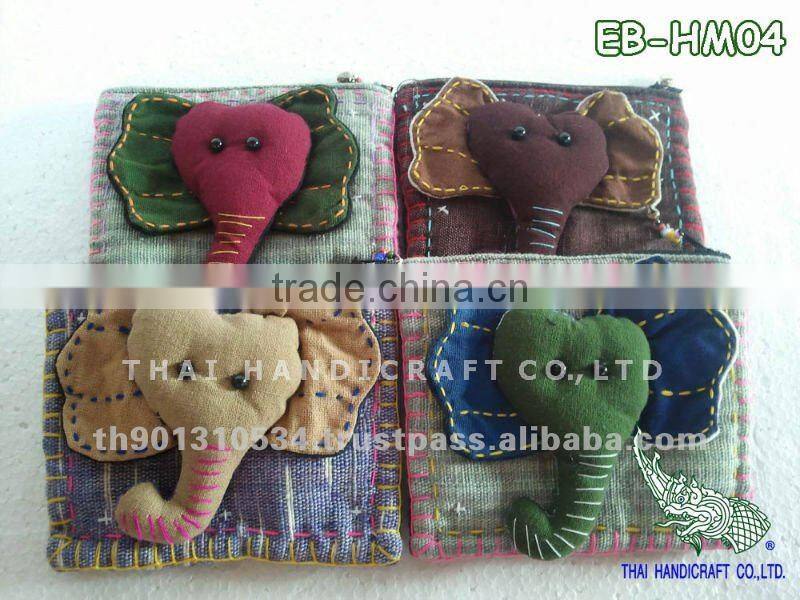 Hill Tribe Handmade clutch Elephant Bag
