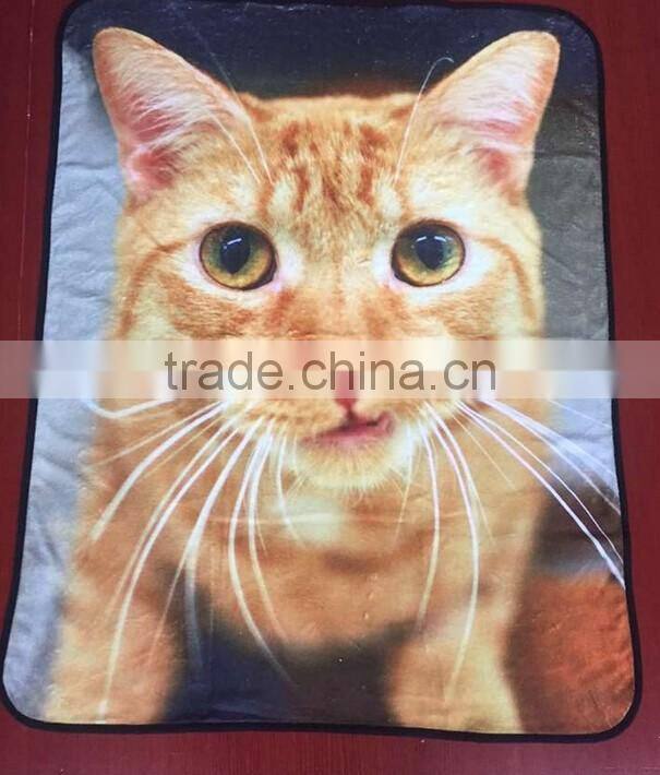 Custom Printed Animal Pattern Logo Carpet Throw Pet Products