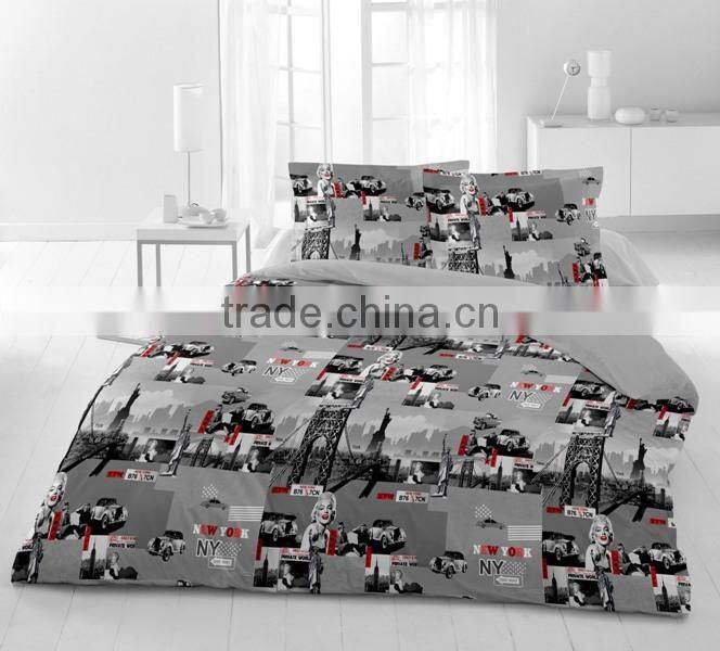 Printed cotton satin bedlinen sets