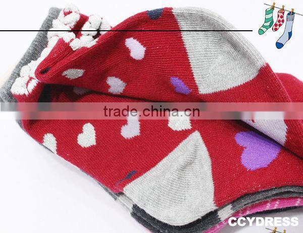 Make to order lovely girls mixed packing design jacquard socks in socks