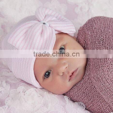 2016 new design soft touch knittng baby hat