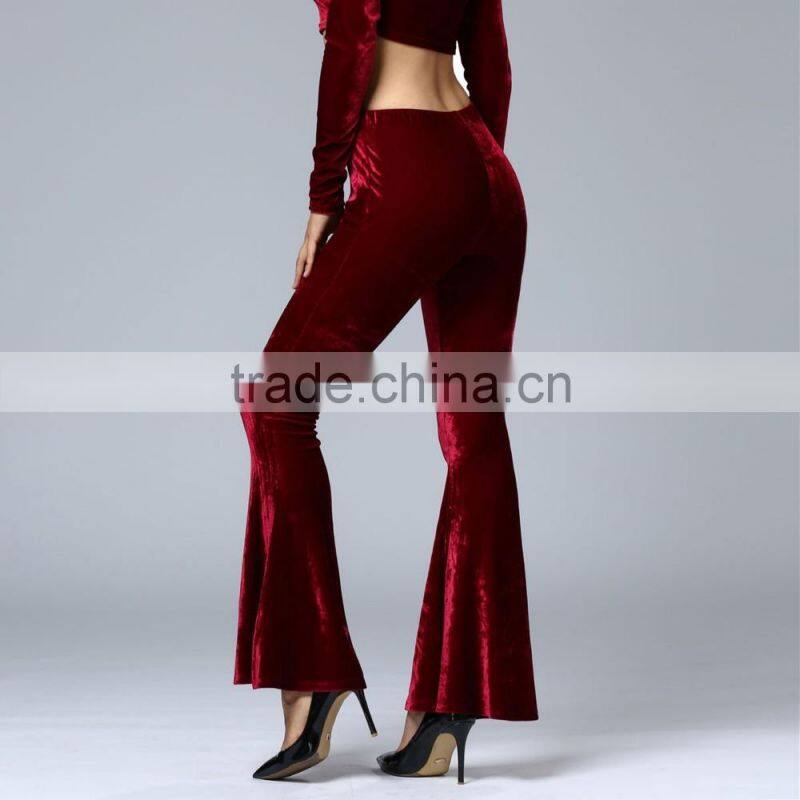 China factory wholesale cheap new design bottom pants women loose pants for sale 2017