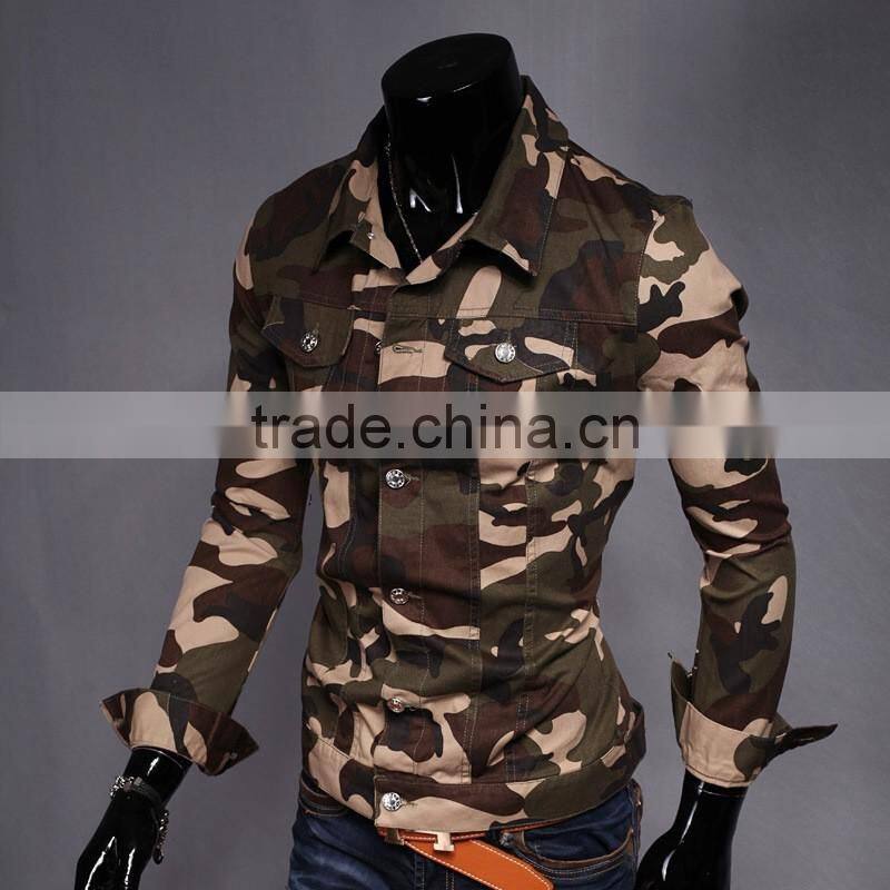 Nice fit camouflage clothing men shirt