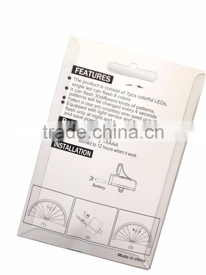 D105 Waterproof 14 led programmed changeable patterns bicycle light plastic led bike wheel light