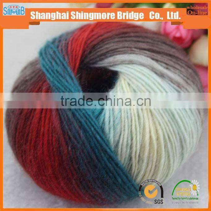 2017 china hot sell hand knitting yarn, cheap wholesale 3.6Nm australian merino wool yarn for knitting sweaters
