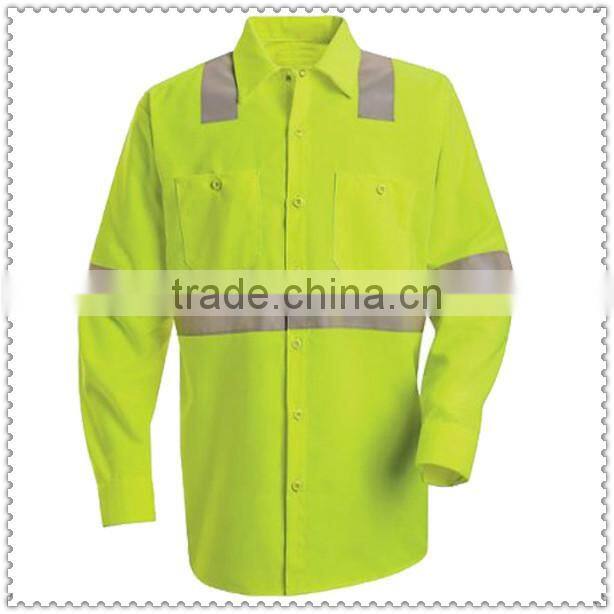 Drotex Long Sleeve Hi-Visibility Work Shirt - Class 2 Level 2