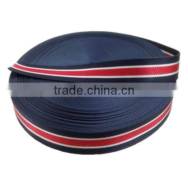 Striped cotton webbing for bag