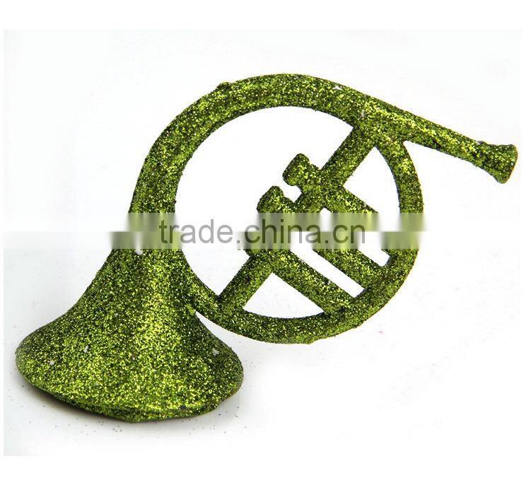 2015 Christmas tree decoration,plastic french horn
