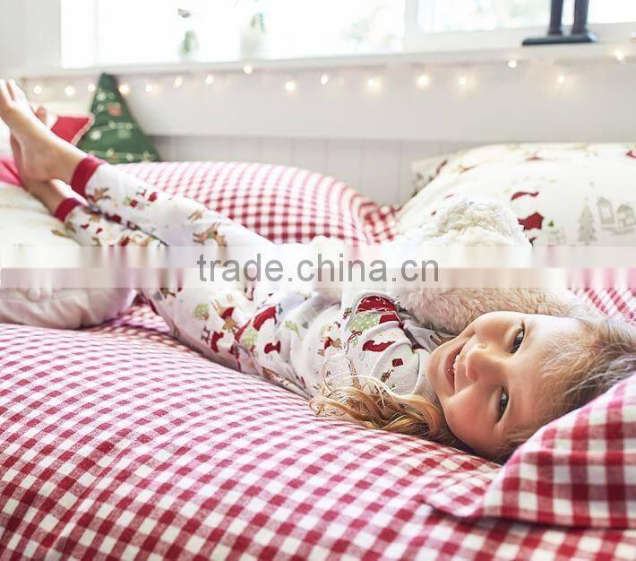 Sexual girls and boy image children outfits 100% cotton ruffles baby girl outfits clothing newborn christmas pajamas