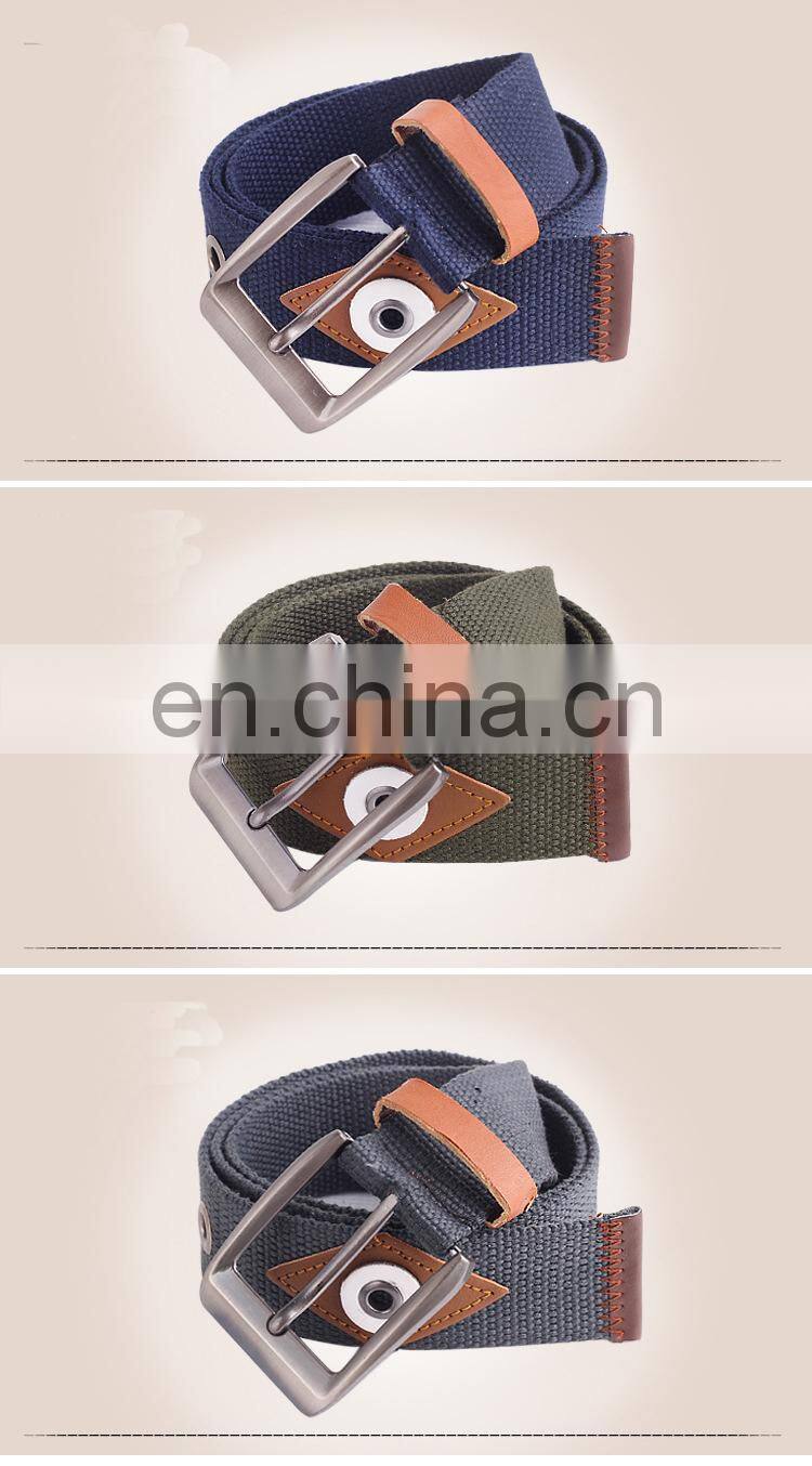 2015 Preppy Style Breathable Comfortable Canvas Men's Belt