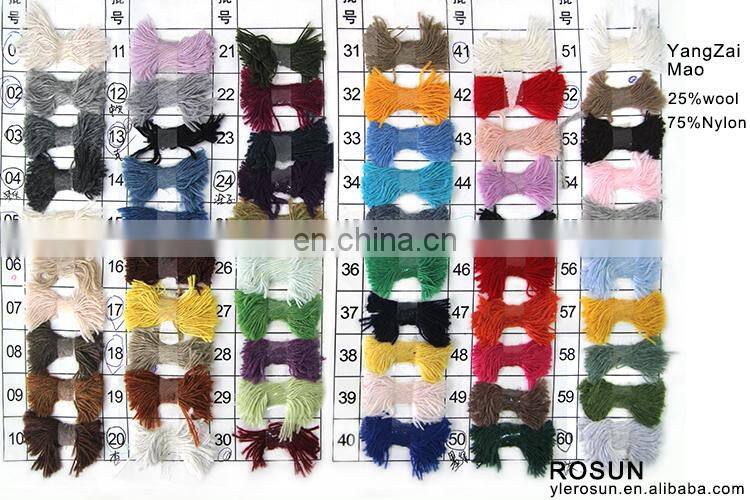 Acrylic / Artificial Mohair / Crimp beads / Nylon Colour atla