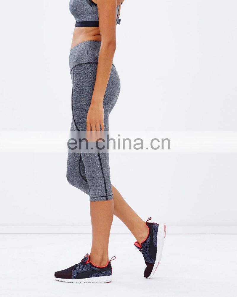 factory powershap knee capris wholesale croped legging