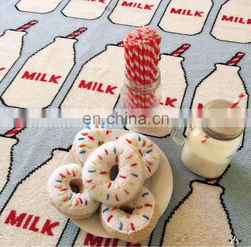 Elinfant Cotton Baby Blanket Soft Knitted Blanket for Kids Breathable Infant Crib Cover
