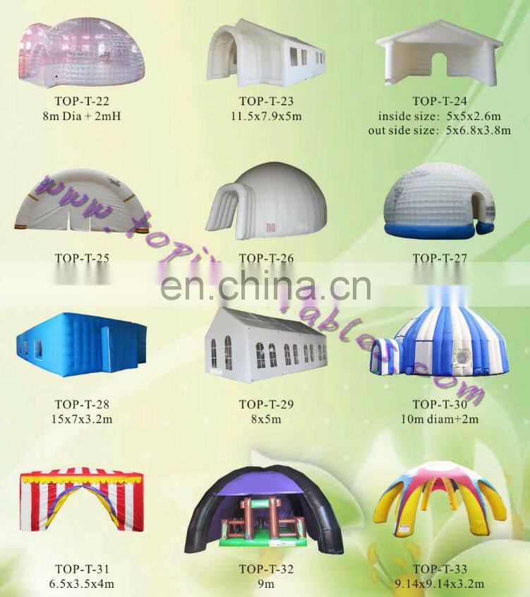inflatable tent in advertising giant for sport party