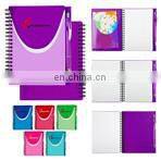 promotional customized notebook with notepad and hard cover
